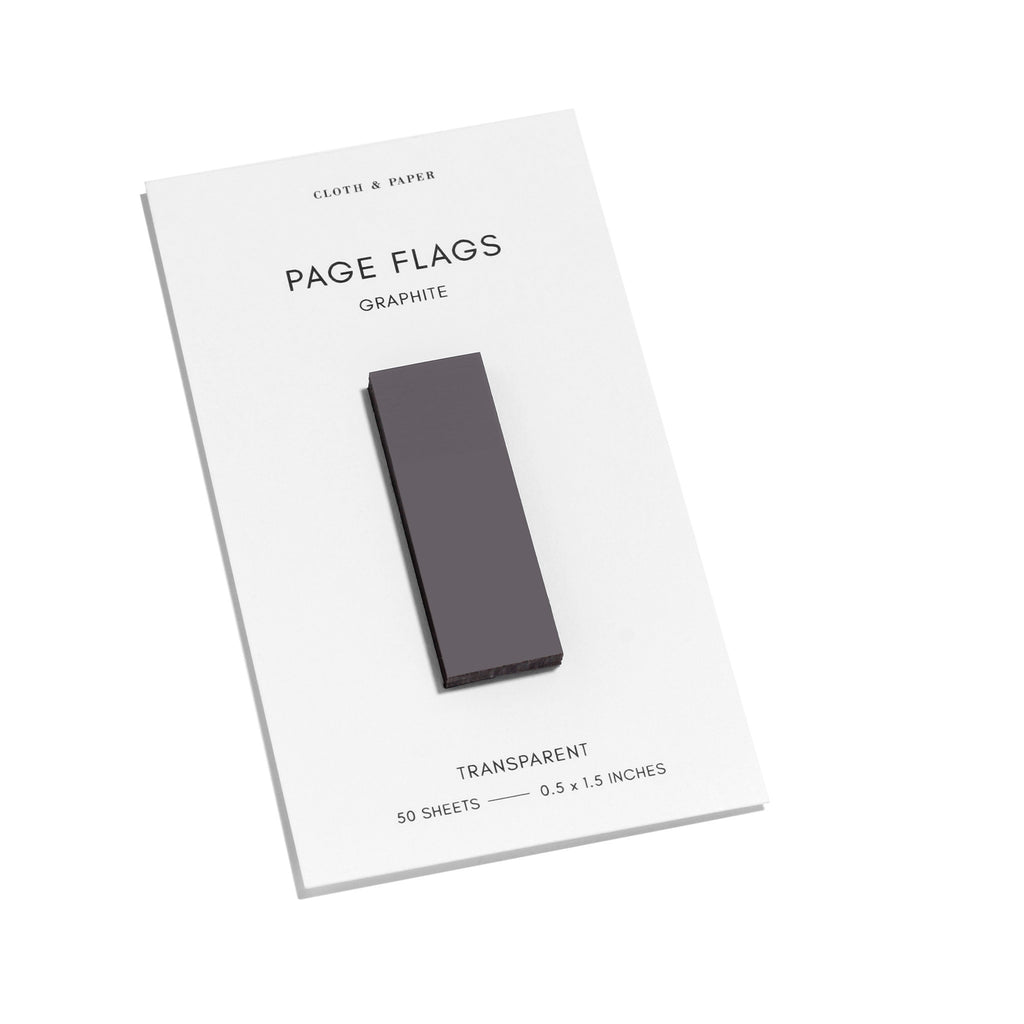 Page flag displayed on a white background. Color pictured is Graphite. 