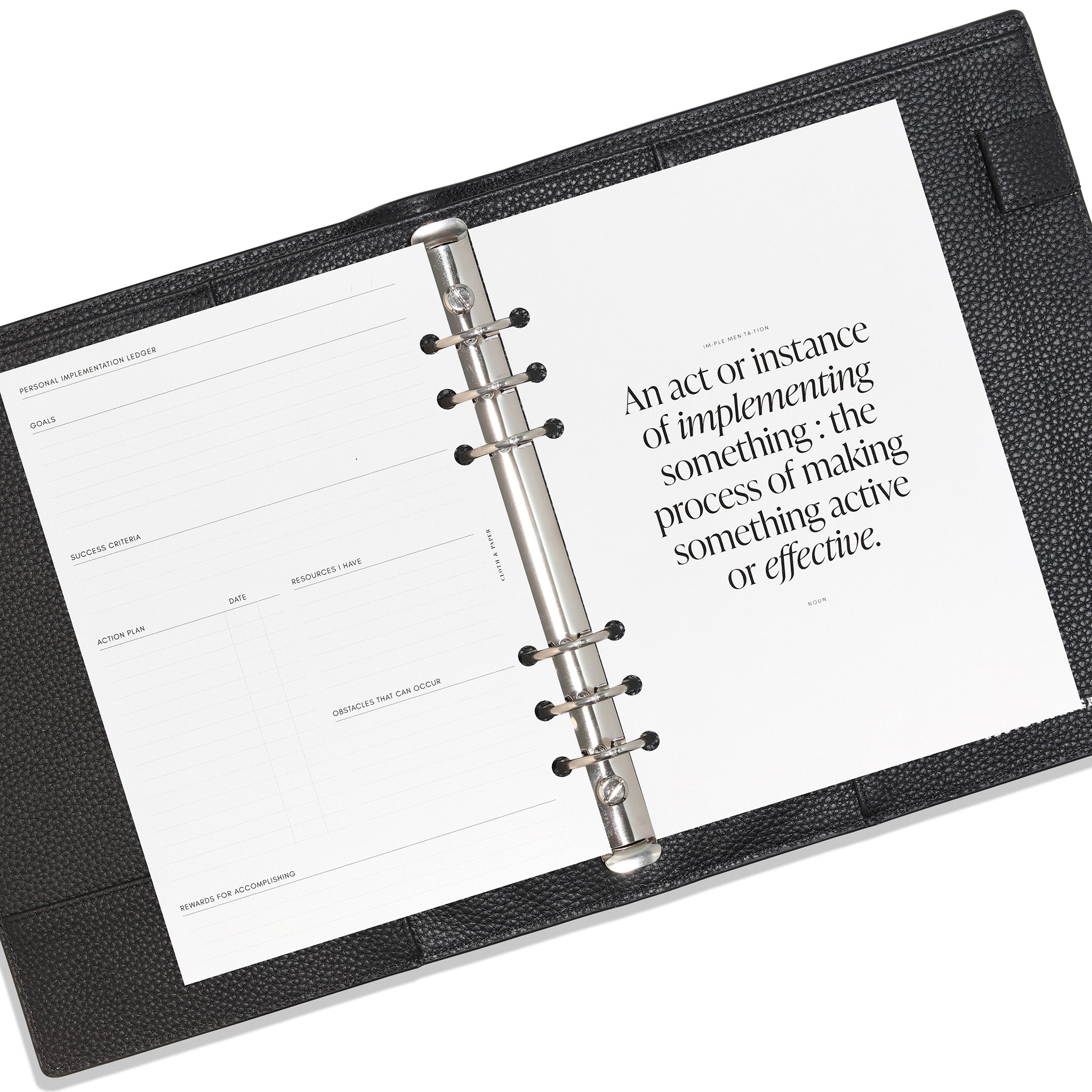 Implementation Planner Inserts | Cloth & Paper โ CLOTH & PAPER