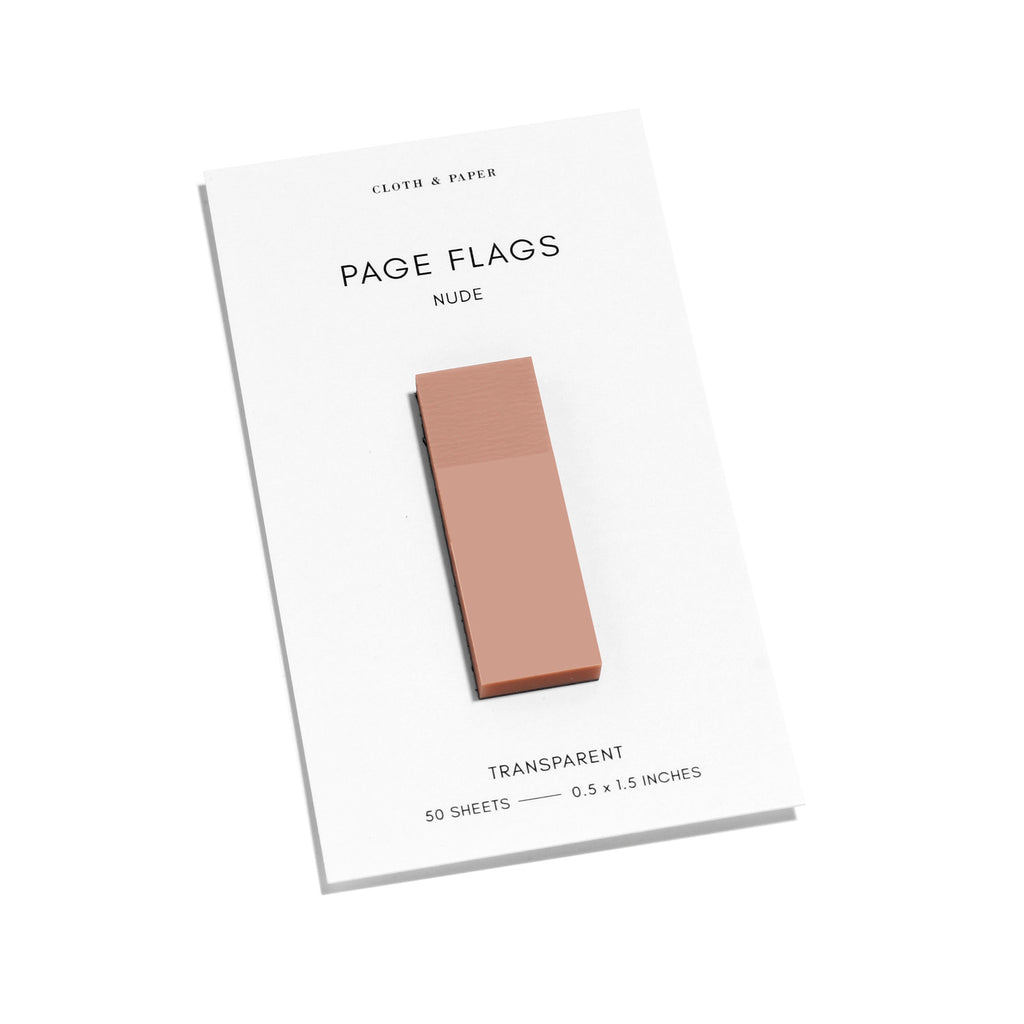 Page flag displayed on a white background. Color pictured is Nude. 