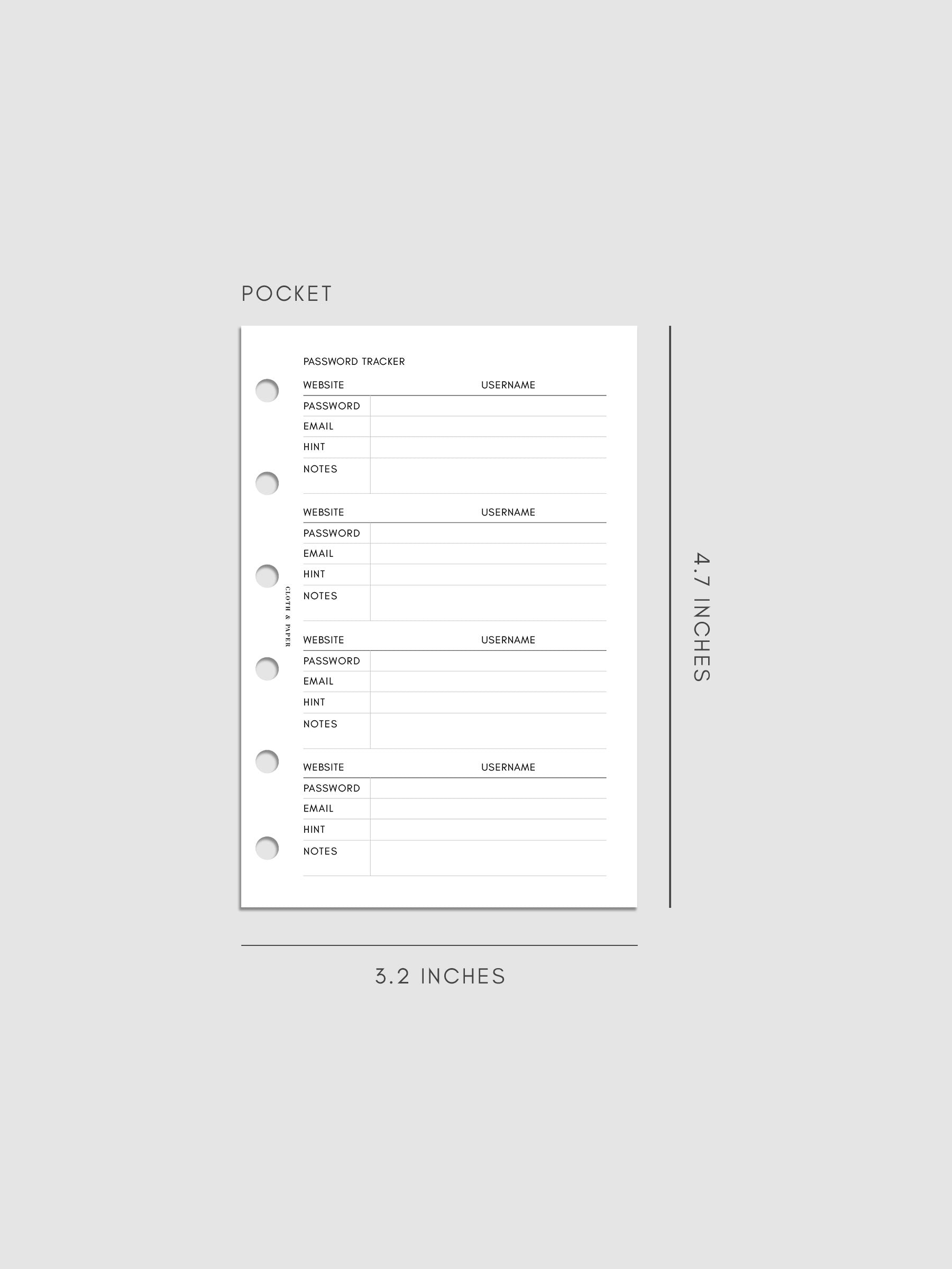 Digital mockup of insert in Pocket. 
