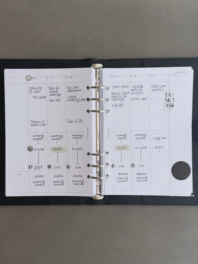A a brief video showcasing our 2026 Dated Weekly Schedule Planner Insert | Monday Start.