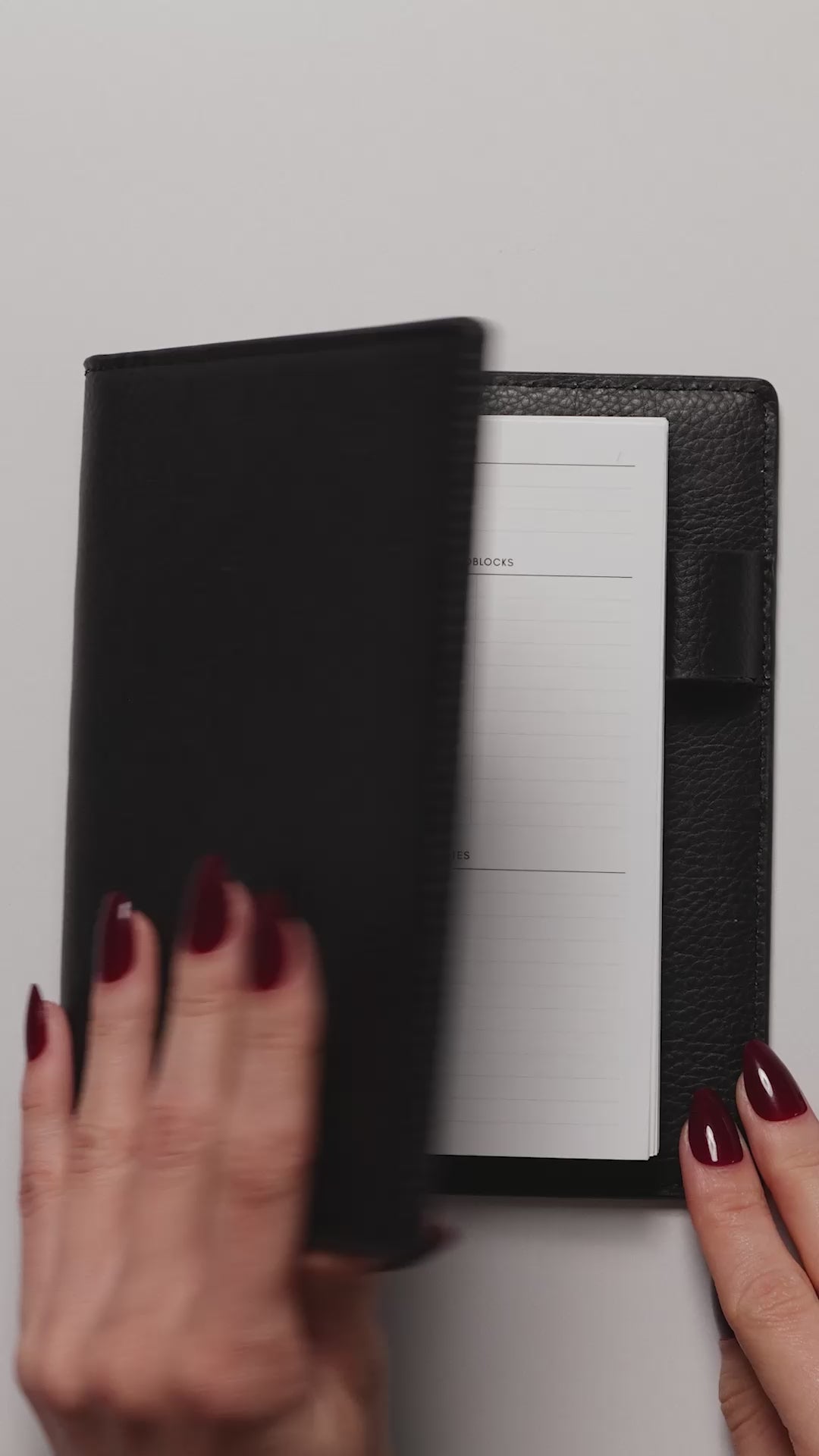 Daily Intention Planner Inserts shown in use