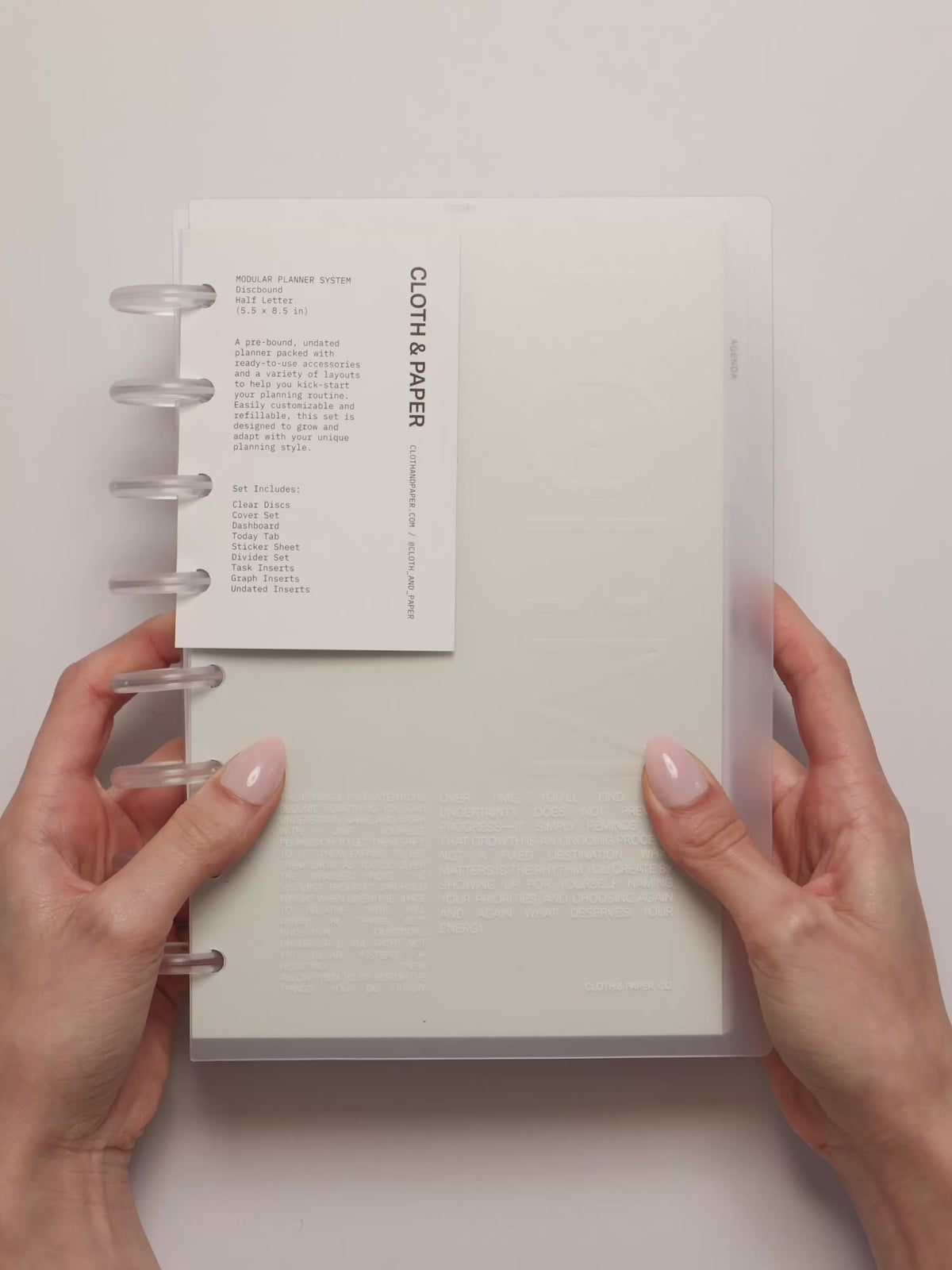FORMA Modular Planner System | Half Letter Planner | Cloth & Paper