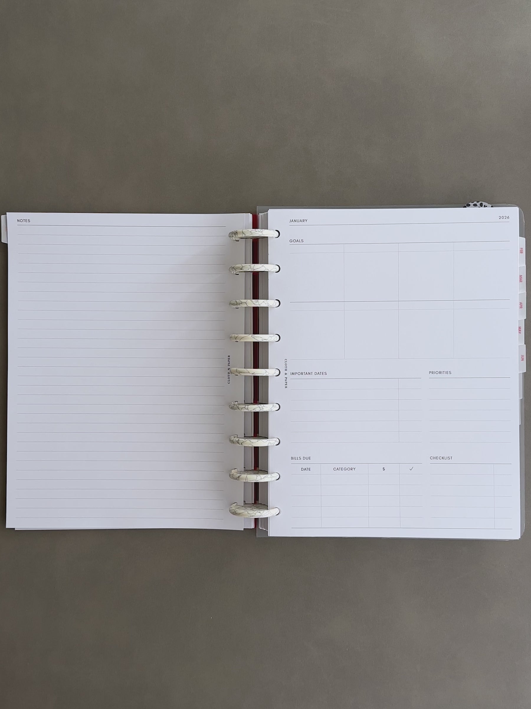 A a brief video showcasing our 2026 Dated Monthly Planner Inserts | Monday Start.