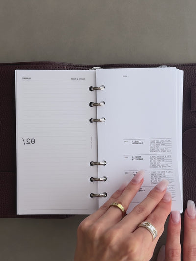A a brief video showcasing our 2026 Dated Monthly Planner Inserts | Sunday Start.