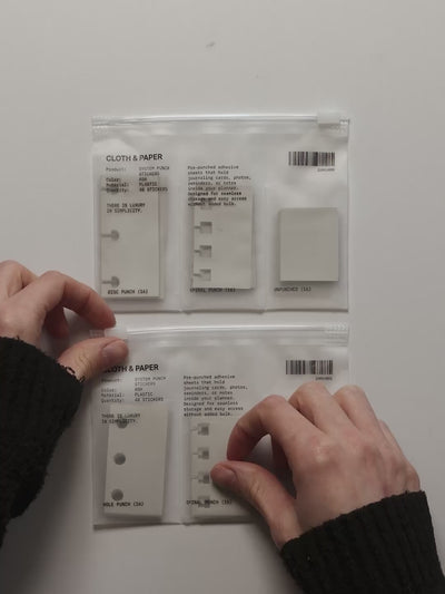 System Punch Stickers shown in use.