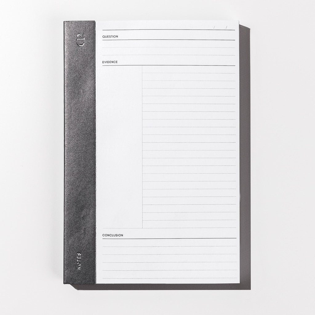 Left Bound QEC Notepad, CP Petite, Cloth and Paper. Notepad displayed on a white background.