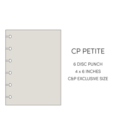 Cloth and Paper size guide - CP Petite - 4 x 6 inches