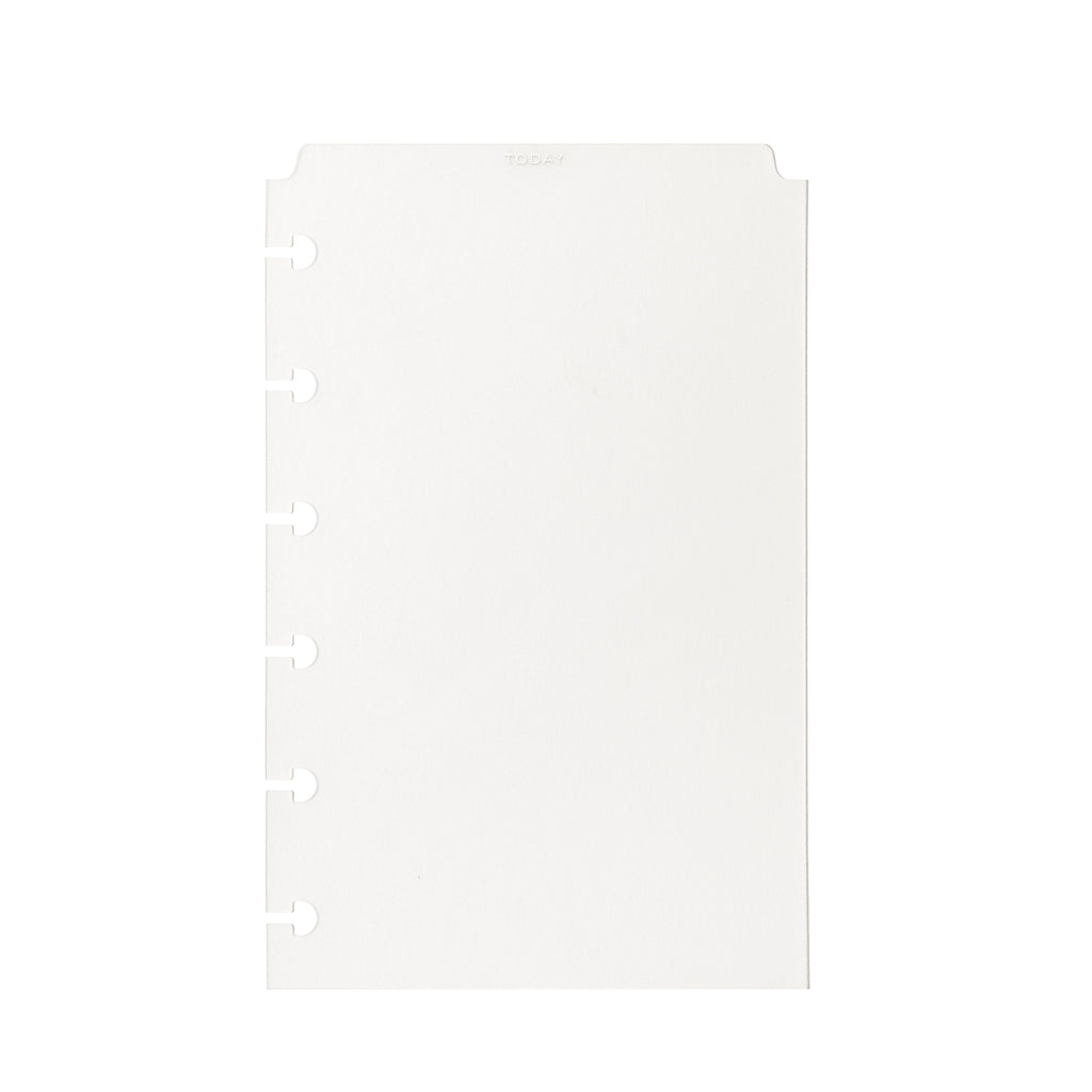 White foil divider displayed on a white background.