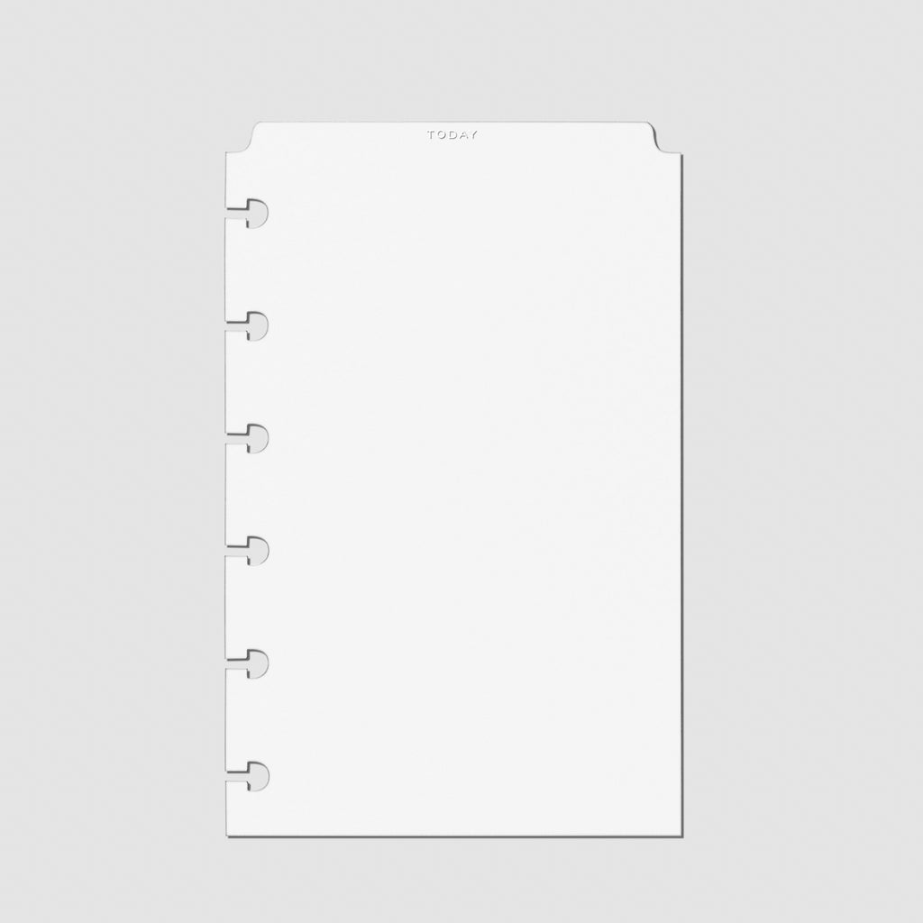 White foil divider displayed on a white background.