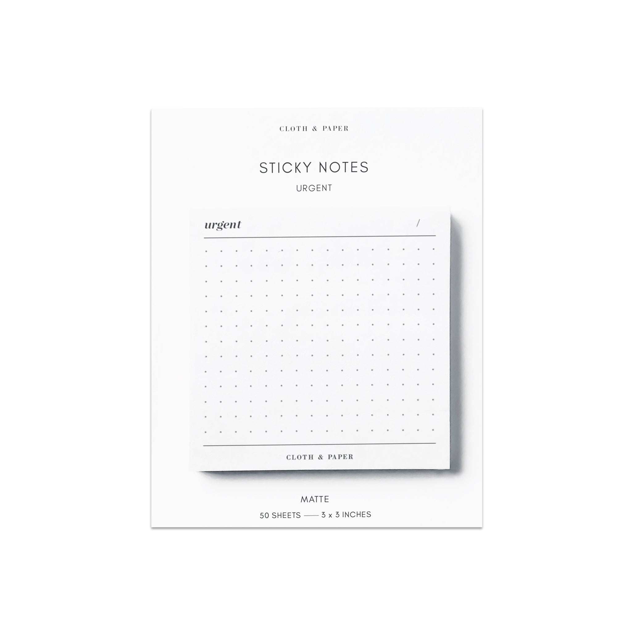 Blank Tab Sticky Note Set  Cloth & Paper – CLOTH & PAPER