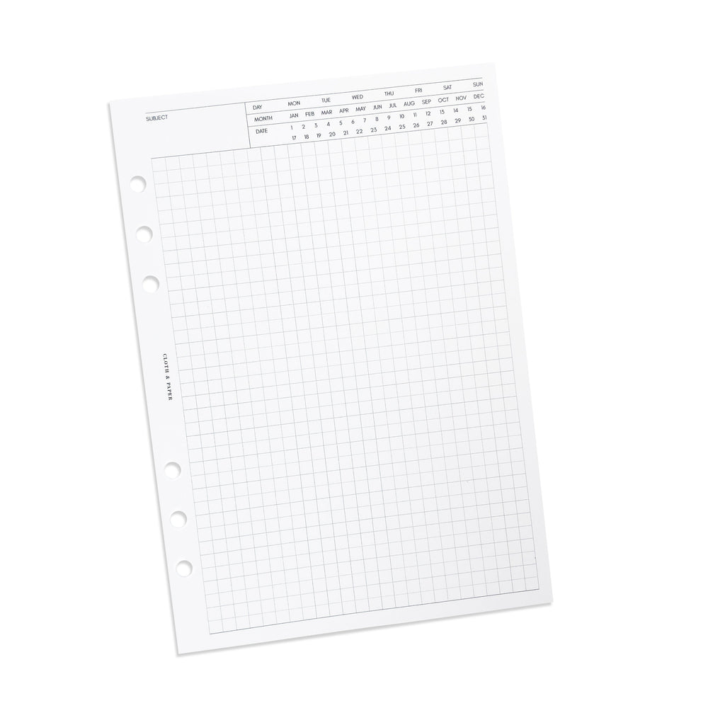 Executive Note Inserts | Graph Paper | 2nd Edition | Cloth and Paper