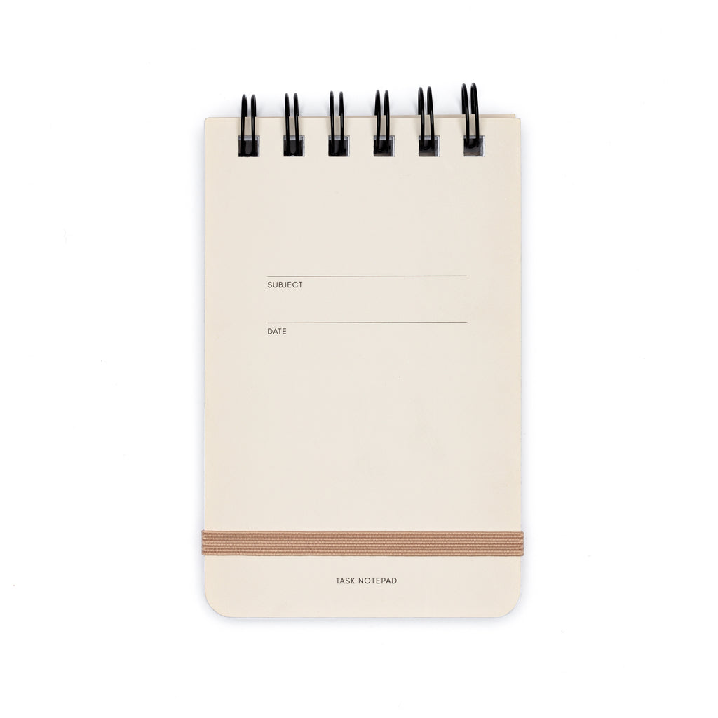 Task notepad displayed on a white background.