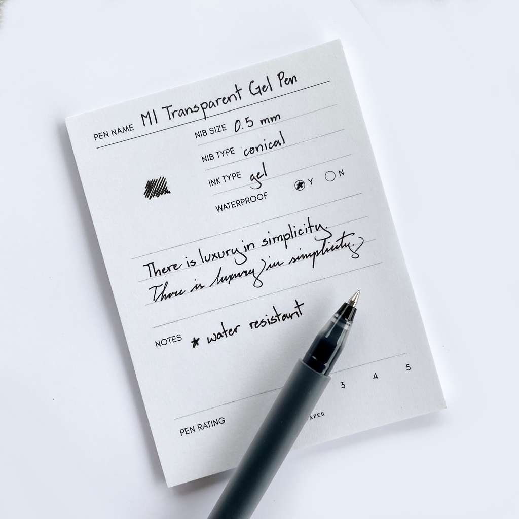 MI Transparent Gel Pen | Cloth & Paper  Edit alt text