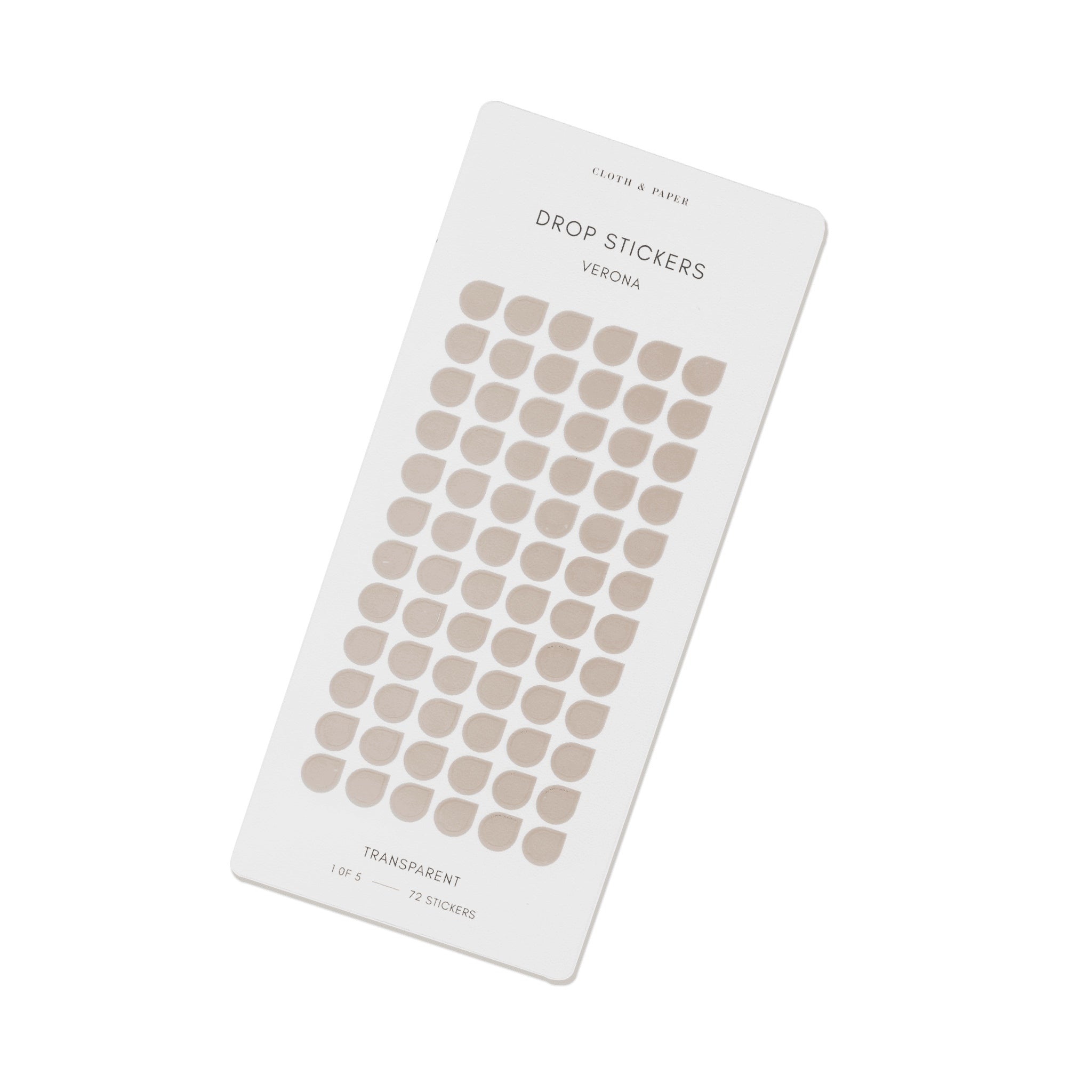 Minimal Shape Sticker Set | Transparent | Drops | Cloth & Paper – CLOTH ...