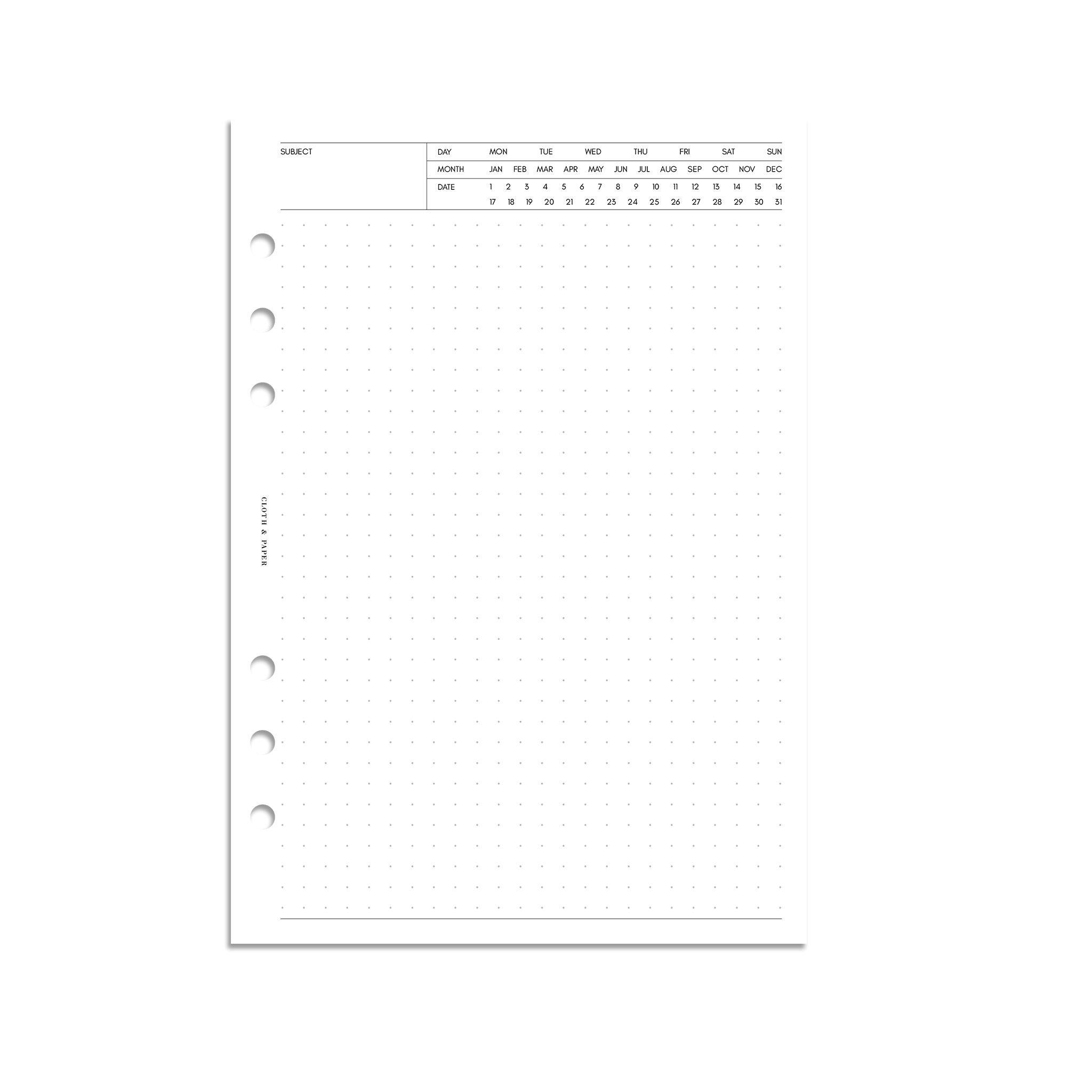 Journal Pages Dot Grid Bullet Planner Pages Printable Starter