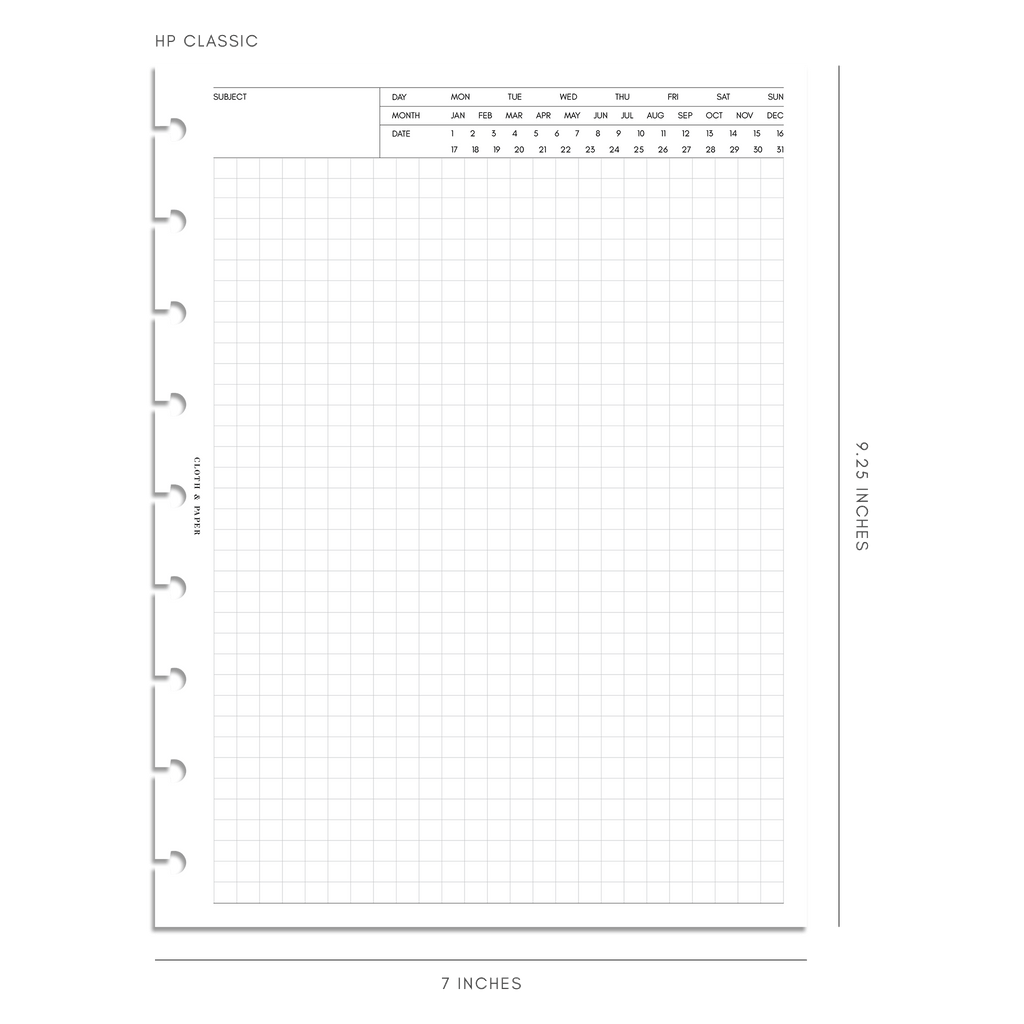 Note Paper For Inserts Executive Note Inserts | Graph Paper | 2nd Edition | Cloth & Paper ...
