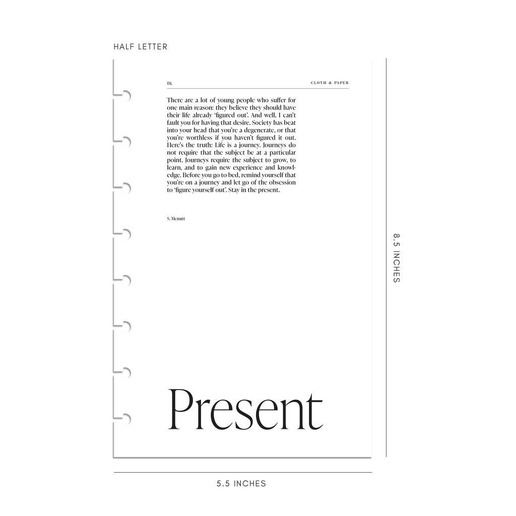 Present Discbound Cover Planner Dashboard Duo