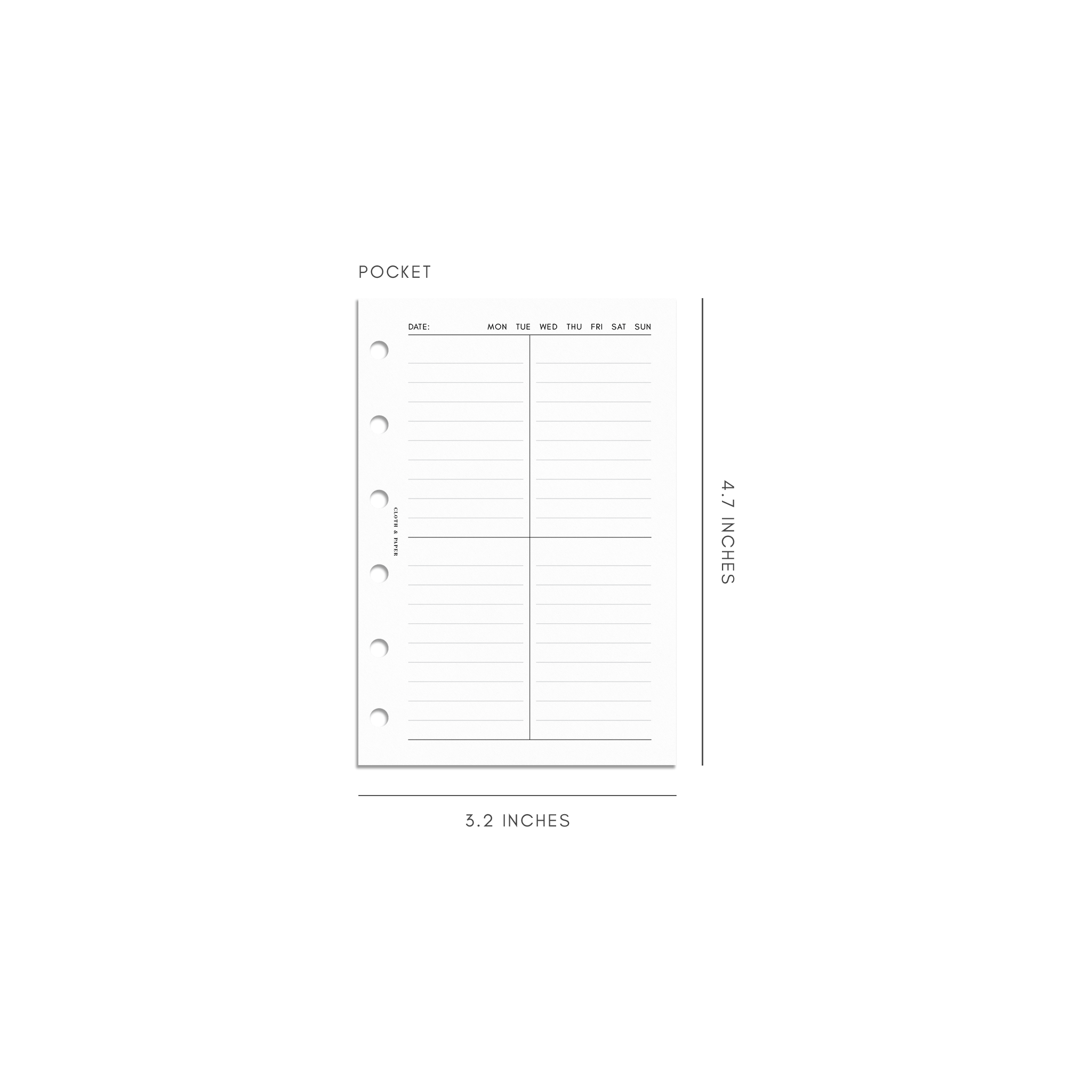 Quad Lined Planner Inserts | Cloth & Paper – CLOTH & PAPER Quad Lined Planner Inserts | Cloth & Paper – CLOTH & PAPER