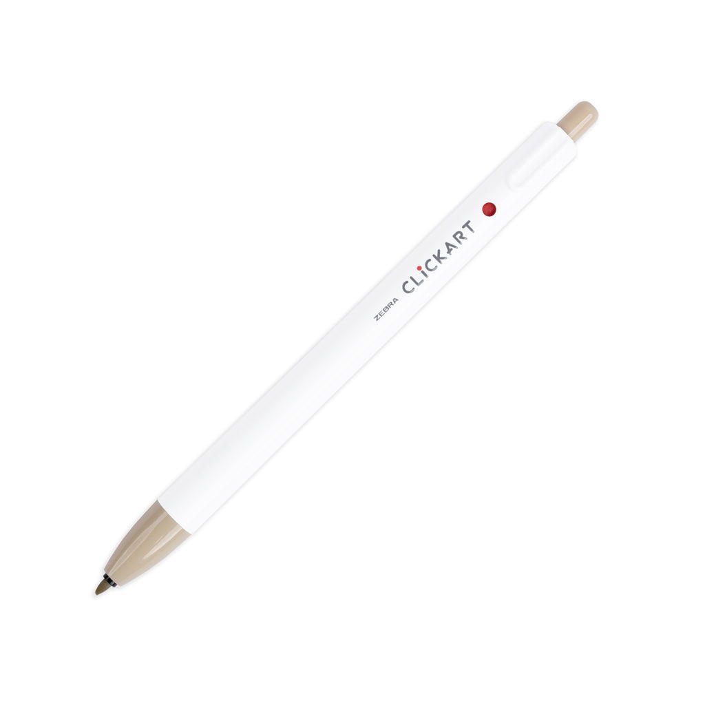 Sand Beige  marker with nib exposed turned to the right on a white background.