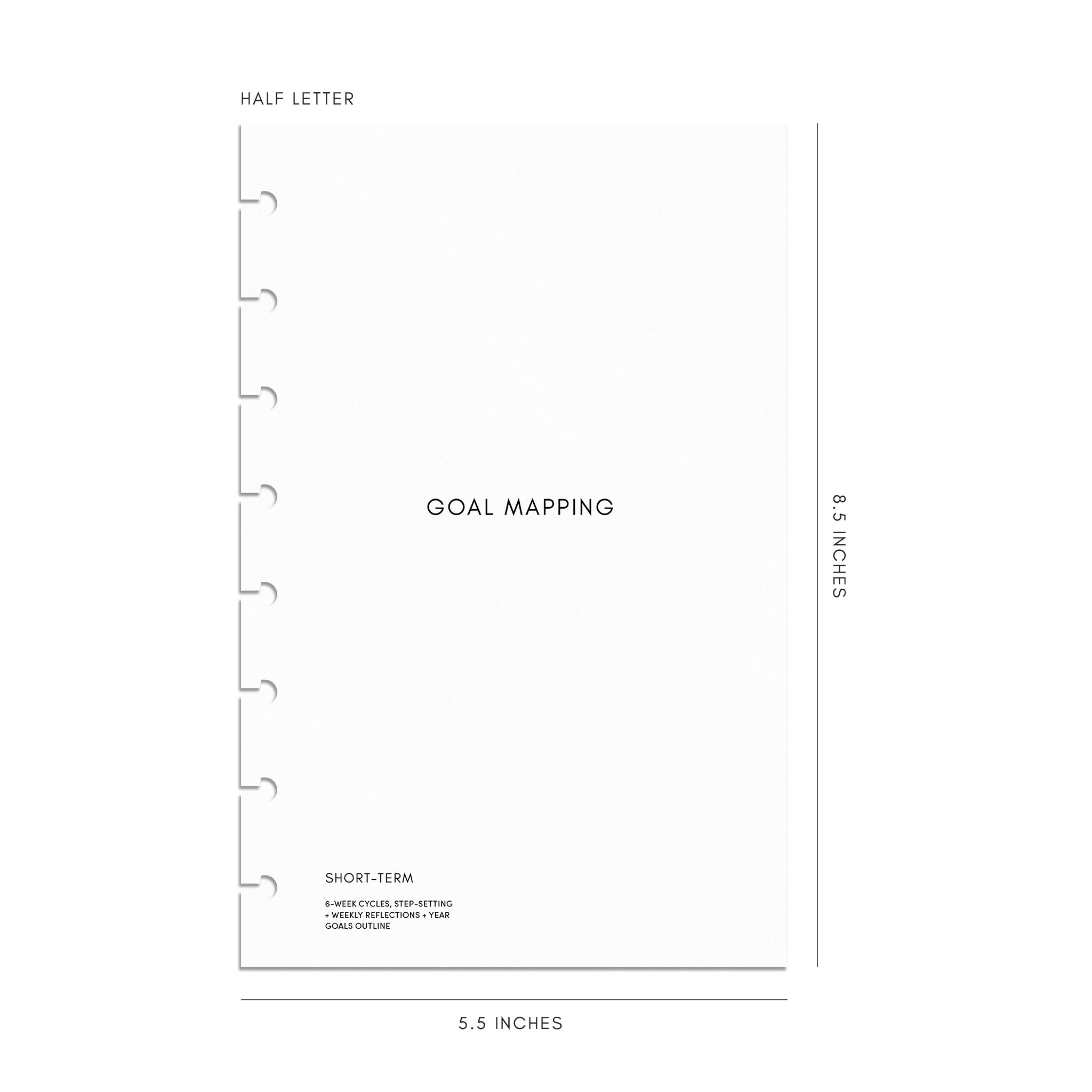 Goal Mapping Planner Inserts | Refreshed Version | Cloth & Paper ...