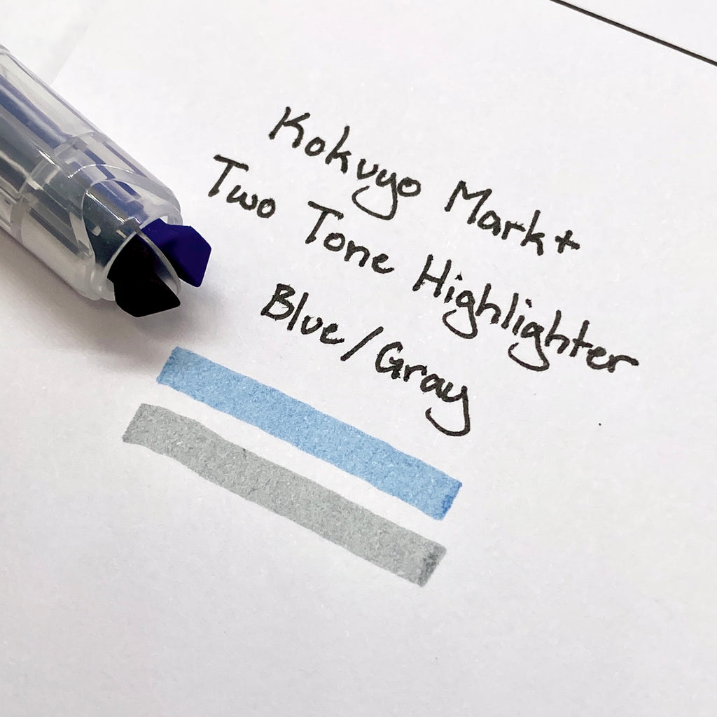 Kokuyo Mark+ Two Tone Highlighter | Gray Type