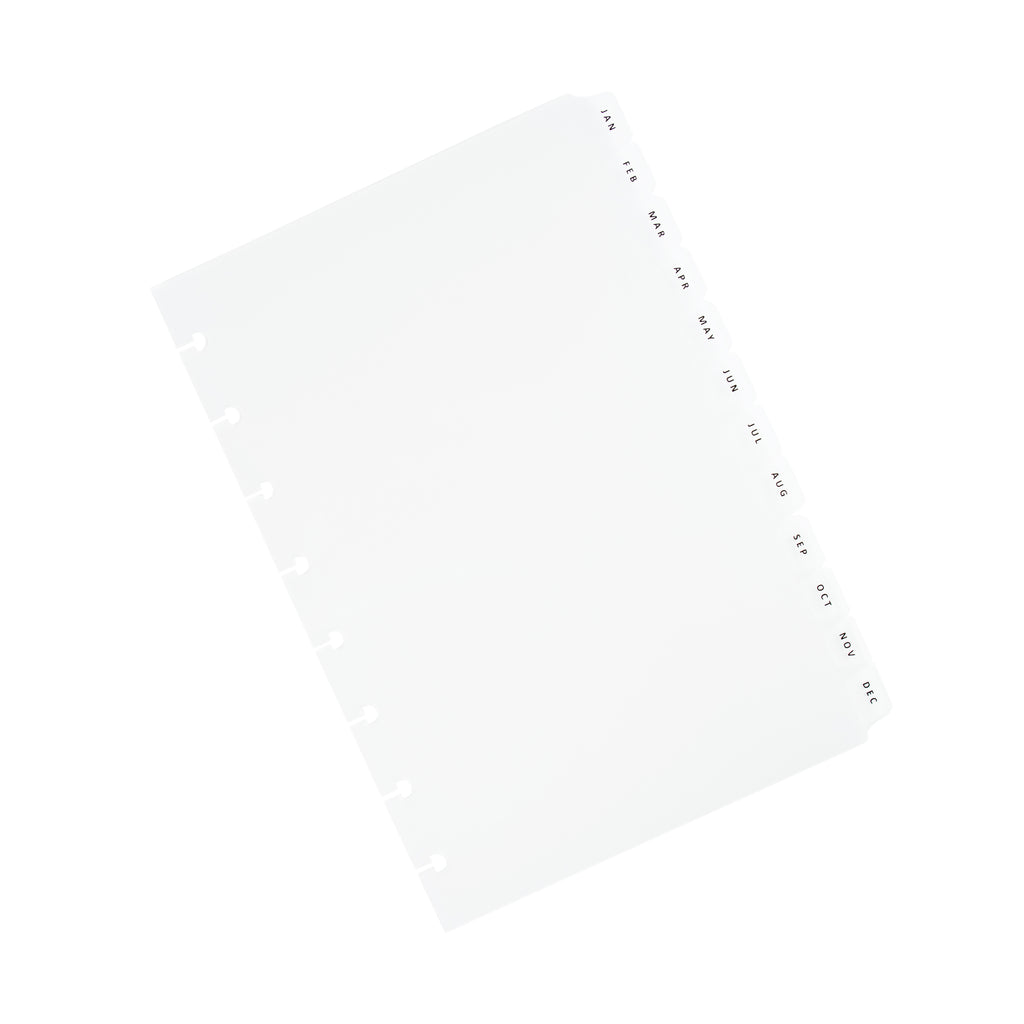 Dividers stacked on top of each other, turned slightly to the left against a white background.