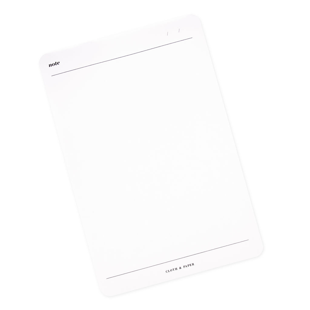 Note Notepad turned slightly to the left against a white background.